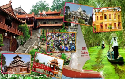 Du Lịch  Cần Thơ- Sóc Trăng - Bạc Liêu - Cà Mau 4N3Đ