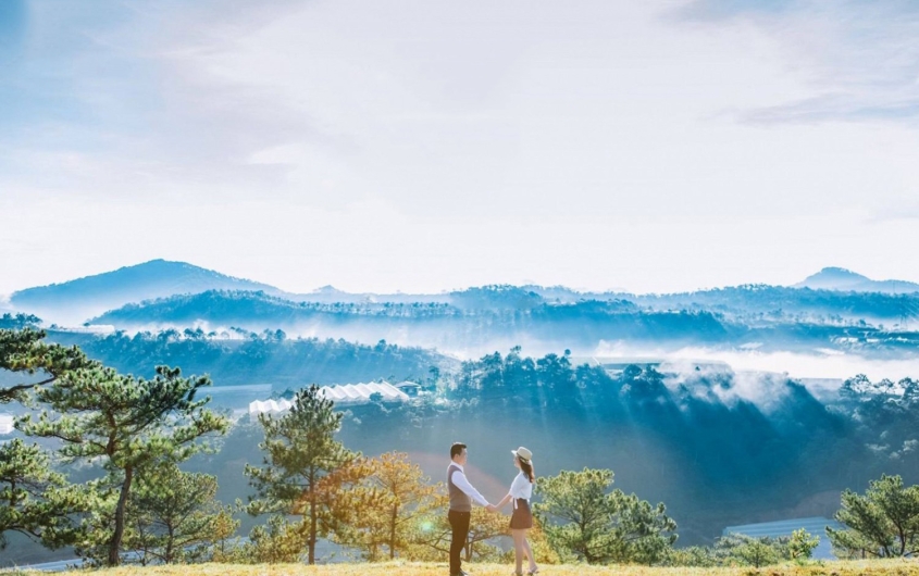 ĐÀ LẠT : ĐỒI CHÈ CẦU ĐẤT- CÁNH ĐỒNG CẨM TÚ CẦU - HOA SƠN ĐIỀN TRANG 4N3Đ