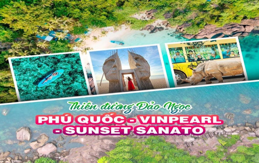 DU LỊCH PHÚ QUỐC NGẮM HÒANG HÔN SUNSET SANATO 3 NGÀY 2 ĐÊM 