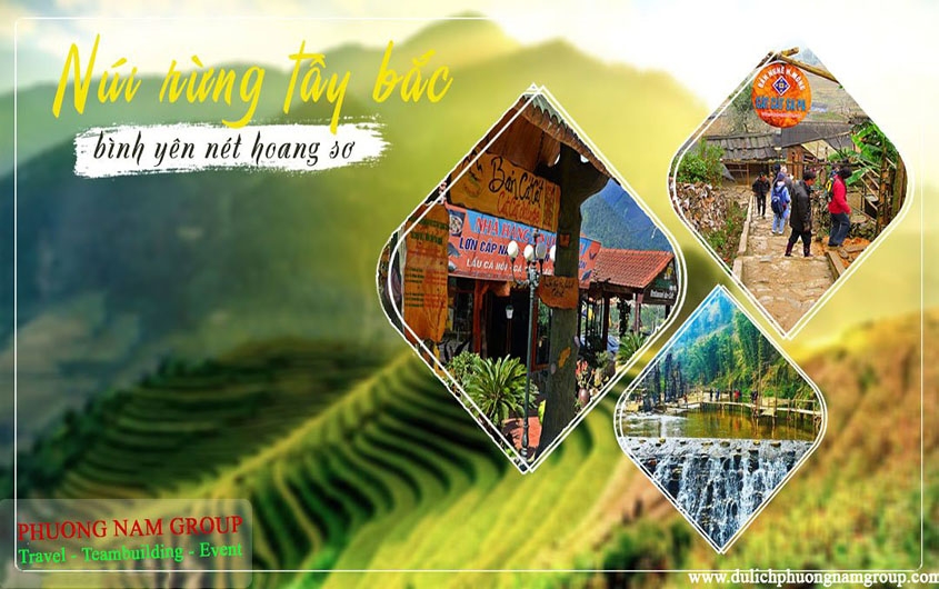 TOUR SA PA - LAI CHÂU - ĐIỆN BIÊN - SƠN LA - MAI  CHÂU - MỘC CHÂU 05N4Đ 