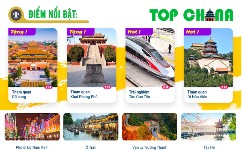 THƯỢNG HẢI - HÀNG CHÂU - TÔ CHÂU - VÔ TÍCH - TRỊNH CHÂU - BẮC KINH