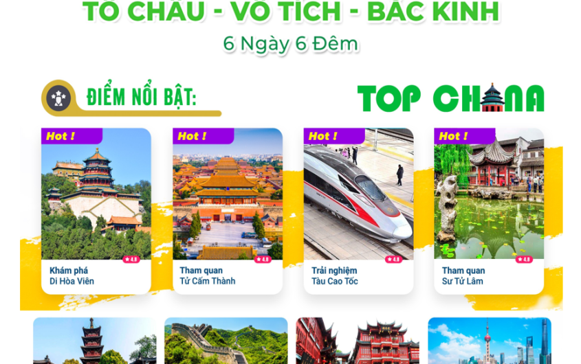 HÀNG CHÂU - Ô TRẤN - THƯỢNG HẢI - TÔ CHÂU - VÔ TÍCH - BẮC KINH