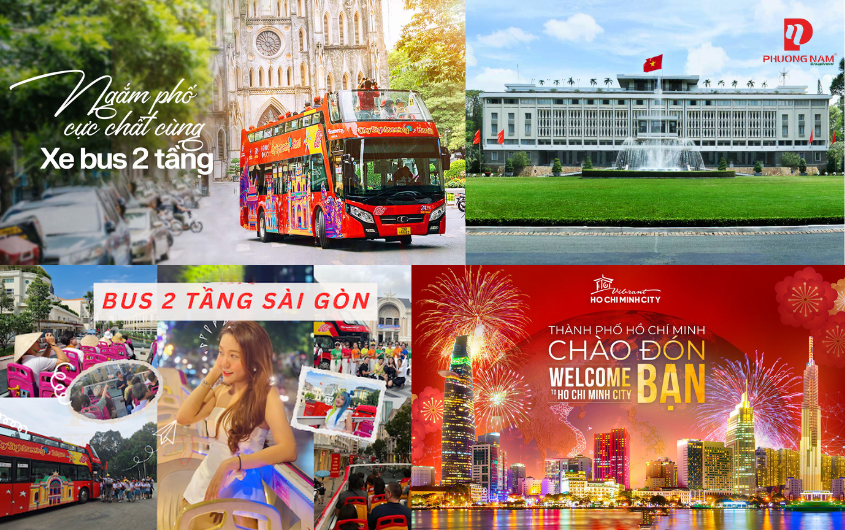 TOUR TRẢI NGHIỆM XE BUÝT 2 TẦNG - THAM QUAN DINH THỐNG NHẤT